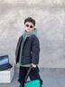 G.DUCKKIDS童裝男童棉服冬季兒童棉衣中大童冬裝假兩件棉服男孩抗寒保暖外套 黑色 120碼建議110-120cm6-7歲cm 曬單實(shí)拍圖