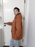 雅鹿兒童痞帥男童羽絨服冬季2025新款寶寶男孩子大童小童加厚外套 橙棕色 160  成人可穿 曬單實(shí)拍圖