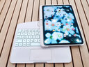 古尚美 適用iPad Air6妙控鍵盤(pán)透明旋轉保護殼帶筆槽ipadpro11英寸蘋(píng)果智能平板電腦12.9背光藍牙鍵盤(pán) 【透明黑金】智能妙控-七彩背光-觸控靈敏 iPad Air5/4(10.9英寸) 曬單實(shí)拍圖