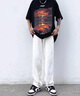 RFKU美式褲子男寬松直筒拖地休閑長褲秋季新款潮流韓版青少年牛仔褲男 白色 XL （建議130-150斤） 曬單實拍圖