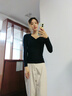婷美（GRACEWELL）秋衣保暖內衣秋冬季免穿文胸女士打底衫內搭肌底美膚上衣高級黑L 曬單實(shí)拍圖
