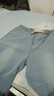 依心男男士牛仔短褲夏季薄款潮流寬松休閑潮牌炸街帥氣百搭五分中褲  淺藍色 2XL 建議【135-150斤】 曬單實(shí)拍圖