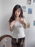 莫代爾女士螺紋棉吊帶背心春夏季圓領(lǐng)內(nèi)搭無(wú)袖外穿韓版上衣辣妹性感潮 淺灰色 XL 100-115斤 曬單實(shí)拍圖