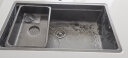 箭牌（ARROW） 厨房水槽纳米304不锈钢洗菜盆仿手工水槽黑钛单槽多功能台阶式D5 【侧边快排】75*44cm-不含龙头 实拍图