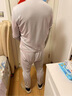 宜而爽【高檔100支】100%純棉保暖內衣套裝男士高支圓領(lǐng)全棉秋衣秋褲 曬單實(shí)拍圖