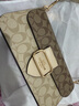 蔻馳（COACH）【品牌直供】coach女包MORGAN系列腋下酒神包生日禮物送女友 CH506IMOT4卡其老花 曬單實(shí)拍圖