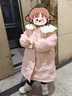 戴維貝拉兒童棉服冬裝女童寶寶防水甜美夾棉洋氣棉衣外套 曬單實拍圖