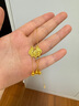 寶慶銀樓黃金鎖吊墜流蘇鈴蘭花足金項(xiàng)鏈女款純金首飾送老婆送女友生日禮物 流蘇鈴蘭同心鎖吊墜 約1.7g（送銀鏈） 曬單實(shí)拍圖