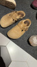 BIRKENSTOCK勃肯德國進(jìn)口男女款絨面保暖London Shearling毛毛鞋 棕色窄版1014963 37 曬單實(shí)拍圖