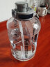 BOTTLED JOY噸噸杯噸噸桶學(xué)生水杯王一博同款吸管直飲水杯大容量運(yùn)動(dòng)水壺健身 灰色守衛(wèi)+一蓋雙飲*Tritan 2.5L 曬單實(shí)拍圖