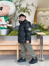 皮爾卡丹（pierre cardin）男童羽絨服冬裝2024新款冬季兒童中大童外套加厚男孩白鴨絨衣服潮 黑色 150cm 曬單實拍圖