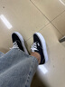 VANS范斯官方 Authentic帆布鞋低幫厚底女鞋黑色 黑色 37 曬單實(shí)拍圖