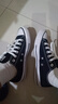 匡威（Converse）all star復古經(jīng)典帆布鞋情侶學(xué)生男女鞋休閑運動(dòng)低幫休閑鞋101001 101001 經(jīng)典黑 39 曬單實(shí)拍圖