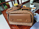 柏歐雅新款品牌真皮女包小圓包女2025新款高級感時(shí)尚百搭斜挎單肩小方包 棕色【配兩根肩帶】 曬單實(shí)拍圖