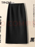 唐謎高檔西裝半身裙女秋冬季2025新款通勤中長(cháng)款包臀一步裙后開(kāi)叉裙子 【毛呢料】黑色-長(cháng)款70CM 3XL (31) 推薦135-145斤 曬單實(shí)拍圖