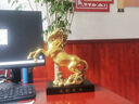 莫尼森  MOREISAN黃銅馬到成功馬擺件辦公室家居裝飾品送朋友送客戶(hù)公司開(kāi)業(yè)禮物馬到成功27*8.5*27 曬單實(shí)拍圖