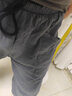 稻草人男士七分褲夏季薄款亞麻短褲男休閑馬褲大碼寬松男褲子棉麻沙灘褲 灰綠色 XL 曬單實拍圖