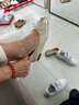 拔佳（Bata）淺口涼鞋女春季商場(chǎng)新款羊皮軟底側空通勤單鞋AFZ33AK4 米白 38 曬單實(shí)拍圖