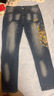皮爾卡丹（pierre cardin）新款國潮高端刺繡花針織牛仔褲男彈力修身個(gè)性龍圖案潮流小腳長(cháng)褲 藍色 32 曬單實(shí)拍圖
