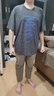 古先森美式潮牌復古短袖t恤男士2025新款半袖大碼夏季圓領(lǐng)重磅男裝體恤 深灰色 2XL 【160-180斤】 曬單實(shí)拍圖