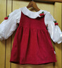 優(yōu)奇女童連衣裙冬裝洋氣兒童加絨公主裙一周歲女寶寶禮服抓周宴秋冬季 曬單實(shí)拍圖