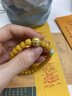 詩芙璐自然保真老型珠雞油黃蜜蠟手串女款財神轉(zhuǎn)運(yùn)珠男海紋石手鏈 財神蜜蠟手串 曬單實(shí)拍圖