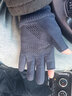 隨遠麂皮絨手套男秋冬季戶(hù)外防風(fēng)加絨保暖加長(cháng)鎖溫半指露二指騎行手套 曬單實(shí)拍圖