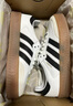 adidas「T頭鞋 」SAMBAE經(jīng)典厚底增高板鞋德訓(xùn)鞋女阿迪達(dá)斯三葉草 白/一號(hào)黑 36.5 曬單實(shí)拍圖