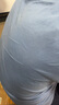 啄木鳥父親節(jié)爸爸夏季套裝冰絲短袖t恤中年絲光棉POLO衫老年人衣服50-60 1902藍色+短褲兩件套 XL 175【建議115-135斤】 曬單實拍圖