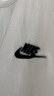 耐克（NIKE）官方男子刺繡柔軟純棉T恤秋季休閑輕便標準款舒適AR4999 101白/(黑) 2XL 曬單實(shí)拍圖