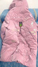 G.DUCKKIDS兒童羽絨服女童韓版洋氣中長款過膝免洗中大童加厚保暖防風(fēng)外套冬 粉紅色 8288 160合適1.6米85-100斤左右 曬單實拍圖