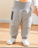 嘟嘟家嬰兒冬裝加絨保暖褲男保暖長(cháng)褲寶寶加厚褲子女哈倫褲幼兒冬季棉褲 淺麻灰加絨 110 曬單實(shí)拍圖