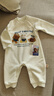 G.duck加絨保暖棉男女寶寶連體衣春裝秋冬季新生嬰兒衣服睡外出穿套款 白色小動(dòng)物 加絨 90cm 90 曬單實(shí)拍圖