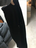 JDZHL闊腿褲男大碼新款高腰直筒寬松加肥加大男褲青少年黑色胖子彎刀褲 黑色 XL （建議140-160斤） 曬單實(shí)拍圖