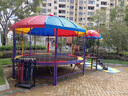 獵鋼狼兒童大型蹦蹦床游樂(lè )場(chǎng)設施戶(hù)外公園幼兒園室外健身設備商用跳跳床 圓形12平方+塑料蓬 曬單實(shí)拍圖