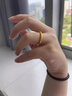 BJYL紫荊花戒指女古法素圈食指環(huán)輕奢氣質(zhì)學(xué)生仿沙金戒指情人節(jié)送媽媽 紫荊花【默認(rèn)發(fā)-美號(hào)9閉口】 曬單實(shí)拍圖