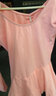 智友伴兒童舞蹈服女童練功服秋季專業(yè)芭蕾舞裙幼兒演出服考級連體服裝 Z7700粉色 140（適合身高130-140cm） 曬單實拍圖