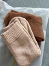 浪莎襪子女士襪子毛圈長(cháng)筒抗菌時(shí)尚厚襪子透氣保暖襪秋冬季純色中筒襪 五色各一 均碼 曬單實(shí)拍圖