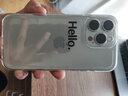 韻寧 Hello適用蘋果手機殼iphone手機保護殼精孔透明15promax新款高級感太空殼簡約情侶 你好hello-透明太空殼 iPhone15ProMax 曬單實拍圖