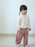 幼歌（YOUGE）【燈芯絨】嬰幼兒春季品口袋小花純色百搭寬松直筒彈力長褲 粉色 （66-90兩用襠） 90 cm 曬單實拍圖
