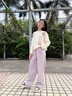 優(yōu)優(yōu)1點(diǎn)（Yoyo one）女童窄版闊腿褲秋冬加絨加厚中大童女孩洋氣直筒運(yùn)動(dòng)休閑褲子兒童 15077淺咖（升級(jí)款抗起球加絨） 150cm 曬單實(shí)拍圖