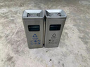 潤楷 公共場(chǎng)合不銹鋼酒店垃圾桶分類(lèi)帶煙灰缸走廊立式商用電梯口果皮箱 雙桶分類(lèi)砂鋼銀長(cháng)方形環(huán)境桶 曬單實(shí)拍圖