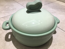 彩冠耐高溫砂鍋燉鍋家用燃?xì)庵兴幧板伾板侅覝佁沾刹使谏板伾冲?3850-湯煲綠色（2-3人份） 2L 曬單實拍圖