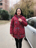 俞兆林媽媽裝冬裝棉襖外套中長款羽絨服女老年人加厚棉衣服奶奶大碼棉服 QL-20889 藏青色【棉襖】 XL 【建議105-120斤左右】 曬單實拍圖