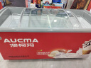 澳柯玛（AUCMA）338升商用多篮筐商用卧式冷柜商超大容量速冻食品 一级能效弧形玻璃门展示柜雪糕柜 SD-338HA 实拍图
