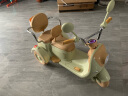 向贝儿（xiangbeier）儿童电动摩托车可坐双人摩托电动车男女孩遥控双座电动三轮摩托车 中配+绿色+双驱+6V7A大电瓶 实拍图