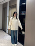 FSHE高領(lǐng)毛衣女寬松慵懶風學(xué)生百搭白色針織衫秋冬加厚2025年新款韓版 高領(lǐng)毛衣白色 XL 曬單實拍圖