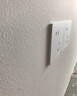 獅盾開關插座面板超薄 家用86型暗裝電源五孔插座空調(diào)熱水器插座S20 一開雙控 86型 曬單實拍圖