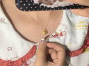 卡百瑞黃金貓背熊kt貓吊墜hello kitty凱蒂貓項鏈足金999送女友節(jié)日禮物 貓背熊吊墜約0.9-1克/帶證書 曬單實拍圖