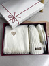 恒源祥生日禮物女生帽子圍巾手套三件套女友老婆閨蜜冬天高級實(shí)用禮盒 LOVE愛(ài)心款_米白圍巾套餐十 曬單實(shí)拍圖